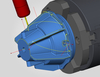  – <em>hyper</em>MILL<sup>®</sup> 5-axis deburring for reliable deburring of sharp part edges directly on the machine.