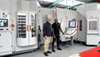  – <em>hyper</em>MILL<sup>®</sup> is used to operate all 5-axis machining centers at BKB Precision. Stefan van Aalst, director of OPEN&nbsp;MINDNederland (l), and Redes Hira say that the CAD/CAM system plays a major role in modern production processes.