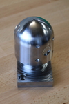  – This mold core with simultaneously milled ball demonstrates “shining” results.