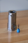  – Using the <em>hyper</em>MILL<sup>&reg;</sup> MAXX&nbsp;Machining finishing&nbsp;module and conical barrel cutter resulted in a time saving of a factor of&nbsp;eight for this mold core.